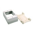 thumbnail image 2 of Wiremold NM NM2 Outlet Box, 1 -Gang, 0 -Knockout, Plastic, Ivory, Wall Mounting, 2 of 3