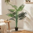 thumbnail image 2 of Outsunny Palmier Tropical Artificiel de 5 Pi Plante Factice avec Feuilles Réalistes, 2 of 10