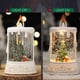thumbnail image 4 of onlyliua Liquidación Velas Navideñas Sin Llama, Farol de Nieve Navideño, Farol de Nieve con Forma de Vela con Música, Farol Iluminado Brillante, Árbol de Navidad, Escena de Muñeco de Nieve, Festival,, 4 of 7