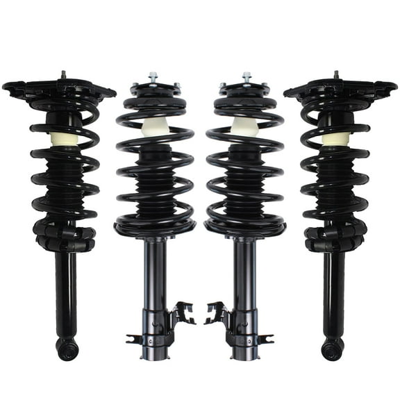 Detroit Axle - Struts for 2002-2006 Nissan Sentra Complete 4 Struts w/Coil Spring 2003 2004 2005 Front Rear Replacement Left Right Quick Install Ready Struts Assembly