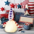 thumbnail image 4 of Qocolhg Lighted up Patriotic Gnomes Decorations 4th of July Swedish Tomte Gnomes Plush Dwarf Figurines Red White and Blue Stars and Stripes Elf Table Ornaments for Veterans Independence Memorial Day, 4 of 7