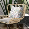 thumbnail image 4 of Amrita Sen Designs  18 x 18 in. Pond Peacock Broadcloth Indoor & Outdoor Zippered Pillow - White, Light Blue & Muted Yellow, 4 of 6