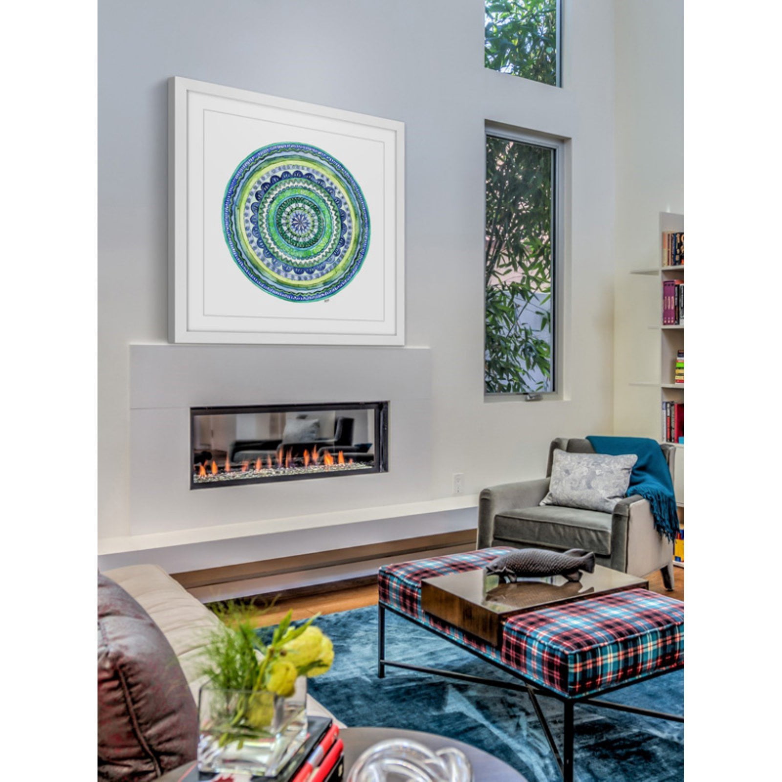 "Mosaic" by Rachel Byler Framed Painting Print