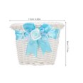 thumbnail image 5 of FRCOLOR Mini Woven Basket Fake Rattan Woven Basket Candy Storage Holder Flower Basket, 5 of 8