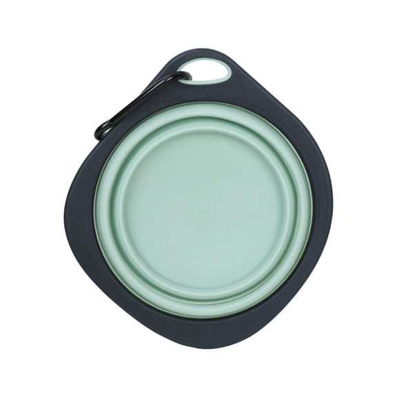 DAILIHIVE Portable Foldable Dog Bowl for Travel, Collapsible Silicone Food and Water Dish with Carabiner Clip, Lightweight Outdoor Pet Bowl for Hiking, Camping, and Walks, Convenient Pet Travel Gift