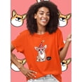 thumbnail image 2 of Little Corgi Let's Party T-Shirt Women -Image by Shutterstock, Female Medium, 2 of 4