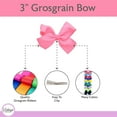 thumbnail image 3 of 3 Inch Grosgrain Bow for Little Girls- Set of 2 (Neon Pink), 3 of 5