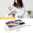 thumbnail image 5 of Swan Portable PU Leather Jewelry Organizer with Removable Compartment, Necklace Holder, Bracelet Holder, and Jewelry Boxes, 5 of 6