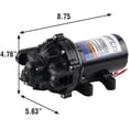 thumbnail image 6 of Everflo 12V On-Demand Diaphragm Pump - 5.5GPM, 60 PSI, Quick Attach Ports, 6 of 8
