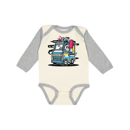 

Inktastic Ice Cream Truck Gift Baby Boy or Baby Girl Long Sleeve Bodysuit