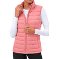 thumbnail image 2 of Fantaslook Duck Down Womens Puffer Vest Packable Quilted Sleeveless Zip Up Coat Water-Resistant Winter Outerwear with Pockets, 2 of 9