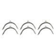 thumbnail image 4 of Guardoinrt 2pcs Go-to Accessory For DIY Crafts Metal Frame Kiss Clasp Lock Exquisite silver 15CM 3Set, 4 of 6