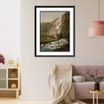 thumbnail image 3 of Historic Framed Print, Tvindefos and hotel Hardanger Fjord Norway - 2, 17-7/8" x 21-7/8", 3 of 9