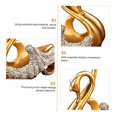 thumbnail image 5 of Swan Wine Rack Wine Rest Statue Swan Statue Wine Holder Tabletop Wine Rack Wine Display Rack Gold Wine Rack, 5 of 5