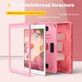 thumbnail image 3 of Funda Fintie para iPad de 9ª, 8ª y 7ª generación de 10,2 pulgadas con soporte, color rosa, 3 of 9