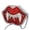 Silver, variant on Halloween Lips Crossbody for Gothic Style Purse With Adjustable Strap Cute