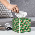 thumbnail image 6 of Kdxio 60s and 70s Style Print Tissue Box Cover,Square Decorative PU Leather Facial Paper Case Organizer Holder Dispenser for Bathroom,Night Stands,Desk,Car 5.2''X5.2''X5.2'', 6 of 8