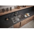 thumbnail image 5 of Ruvati USA RVH7418 33 in. Low-Divide Undermount 40-60 Double Bowl 16 Gauge Rounded Corners Stainless Steel Kitchen Sink, 5 of 7