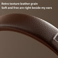 thumbnail image 6 of QTOCIO Wireless Bluetooth Headset, Retro Style Wireless Bluetooth 5.3 Subwoofer Headphones, Brown, 6 of 9