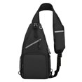thumbnail image 3 of ibiyuan Anti-Theft Crossbody Sling Bag Adjustable Guitar Strap Outdoor Sling Body Bag, Crossbody Chest Purse Multi-Pocket Travel Single Shoulder Daypack, 3 of 4