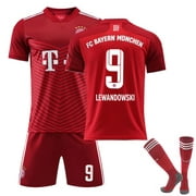 2021/22 FC Bayern Munich Jersey Home NO.9 LEWANDOWSKI Sportswear Soccer Football Set