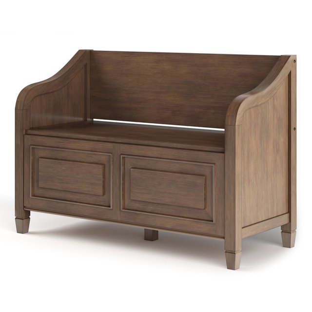 Brooklyn + Max Somerset Solid Wood Entryway Storage Bench