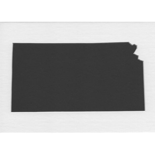 8x10 Kansas State Stencil Made from 4 Ply Mat Board