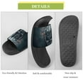 thumbnail image 7 of GZHJMY Stylish Slides for Women Men, Skull and Crossbones American Past Flag Soft Flexible Slip-on Sandals Slippers, 7 of 7