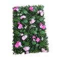 thumbnail image 4 of Panel de pared de césped artificial, panel de pared de vegetación, fondo de manualidades florales 40x60cm Rosa intenso, 4 of 9