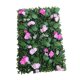 thumbnail image 4 of Panel de pared de césped artificial con flores Panel de pared de vegetación interior con flores Rosa intenso, 4 of 9