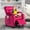 Rose Pink, variant on Wanan Kids Recliner Chair, Modern Velvet Lounge with Cup Holder, Footrest, Side Pockets, Gray