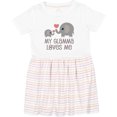 thumbnail image 3 of Inktastic My Glamma Loves Me Grandchild Girls Toddler Dress, 3 of 5