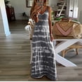thumbnail image 2 of Viikei Sleeveless Dress Summer Dresses for Women Plus Size Dresses Clearance Round Neck Sleeveless Gradient Tie-Dye Striped Casual Bohemian Maxi Dress, 2 of 9