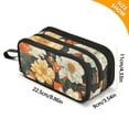 thumbnail image 4 of FORMRS Pencil Case with 3 Compartments Zipper Pouch, Elementary School Level and up, Bright Floral, 4 of 8