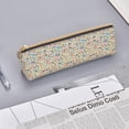 thumbnail image 3 of Rocae Famous Places for Leather Pencil Case - Zippered Pen Case Stationery Bag Zipper Pouch Pencil Holder For Men Women Businessmen And Artists, 3 of 5