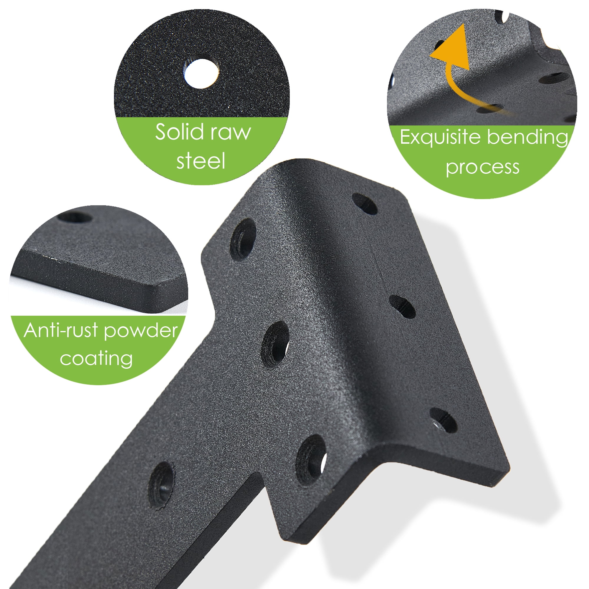 Home Soft Things Floating Shelf Bracket, 10 inch Long, Pack of 2