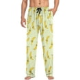 thumbnail image 4 of Top-kevin Smilings Bananas With Glasses Pattern Pajama Pants for Men Men's Pajama Pants Mens Pajama Bottoms with Drawstring, 4 of 13