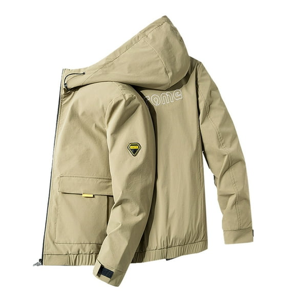 Men's Slim Fit Hooded Jacket Teenagers' Casual Jacket