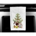 thumbnail image 3 of Carolines Treasures BB9218WTKT American Spotted Donkey Christmas White Kitchen Towel Set of 2 Dish Towels Teal 19 X 25", 3 of 3