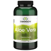 Swanson Aloe Vera 25 mg 300 Softgels