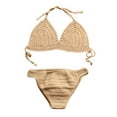 thumbnail image 2 of Women's hollow top with hand-woven bikini swimsuit 1 Piece Swimsuits for Women Womens Bathing Suit Junior Bathing Suits Womens Swim Shirts And Shorts Swimsuits for Women Tops Long Short Swimsuits for, 2 of 4