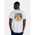 thumbnail image 3 of Corona Men's and Big Men's Front Back Graphic Button Up Baseball Jersey, Sizes XS-5XL, 3 of 5