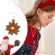 thumbnail image 5 of Pendientes navideños de Papá Noel con colgante brillante, pendientes divertidos plateados, regalo de Navidad, 5 of 6