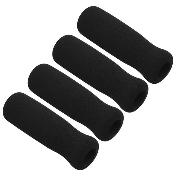 Beaupretty 4Pcs Replacement Cane Grip Black Sponge Nonslip Handle for Walker Users