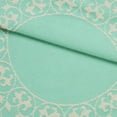 thumbnail image 3 of BNM Cotton Blend Floral Scroll Bedspread Set, Twin, Turquoise, 3 of 5