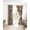 Brown, variant on Brown Boho Blackout Curtains 45 Inches Long for Bedroom, Retro Western Rustic Ethnic Tribal Patterns Thermal Insulated Room Darkening Black Out Window Curtain Panels Grommet Drapes for Living Room