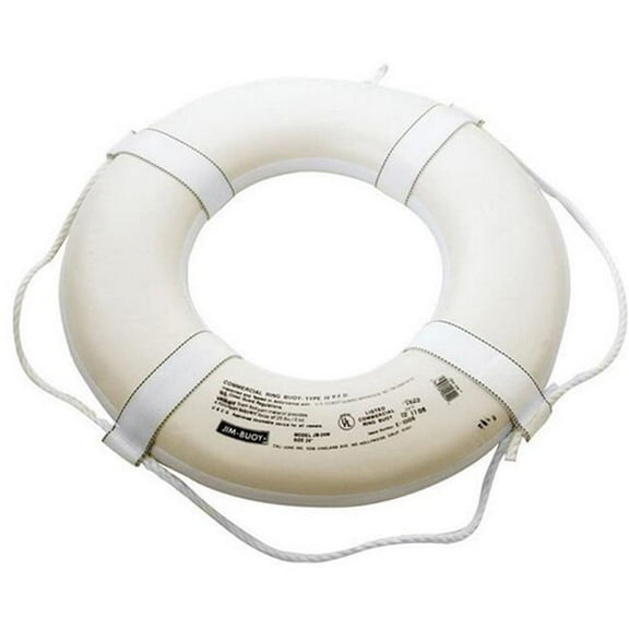Kemps KP10206WHI 20 in. Coast Guard Approved Ring Buoy - White
