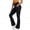 Yoga Leggings Black, variant on Flare Leggings for Women Crossover High Waist Yoga Pants with Pockets Bootcut Flared Leggings Workout Stretchy Bell Bottom Black XXL