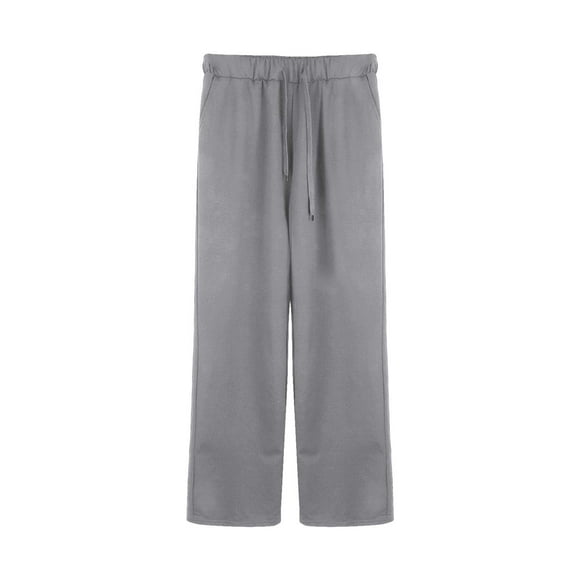 Bunenne Women's Sweatpants Yoga Pants Women Casual Loose Pants Comfy Work Pants with Pockets Elastic High Waist Paper Bag Drawstring Pants Women's Lounge Pants Petite Pants for Women Gray 2XL