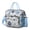 Sky-blue-60, variant on Navy Ship and Nautical Elements Lunch Bag, Large Leakproof Cooler Tote with Ocean, Coast, and Anchor Pattern for Summer Use